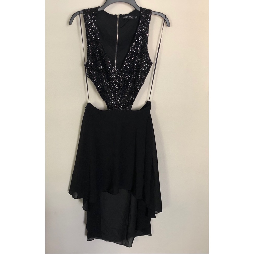 Black Sequin Dress